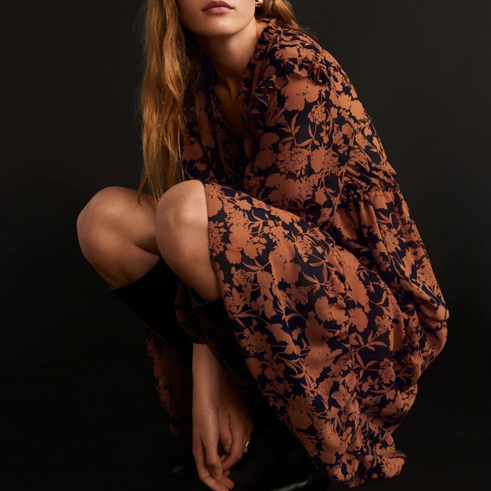 MANGO Beautiful chiffon maxi dress - Picture 6 of 9
